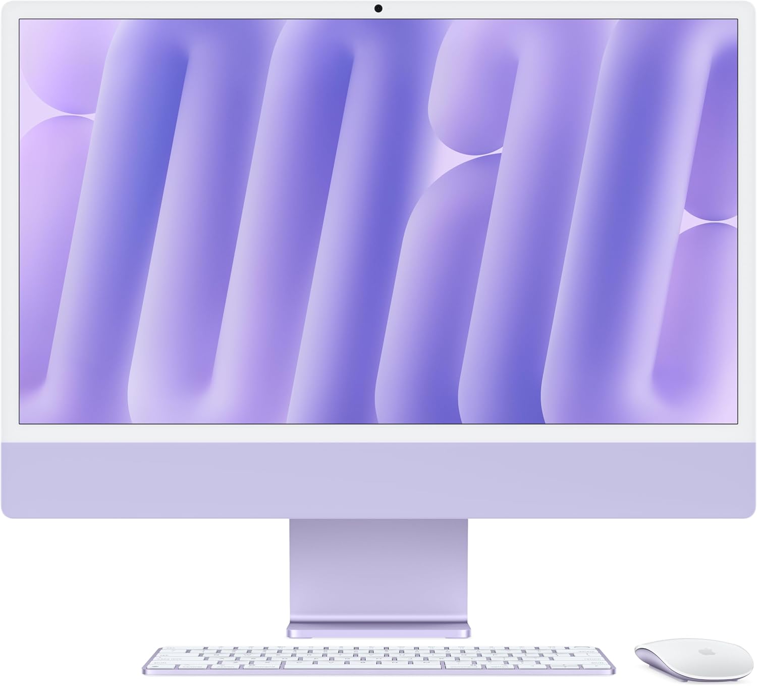 Apple 2024 iMac All-in-One Desktop Computer with M4 chip with 10-core CPU and 10-core GPU: Built for Apple Intelligence, 24-inch Retina Display, 16GB Unified Memory, 256GB SSD Storage; Purple