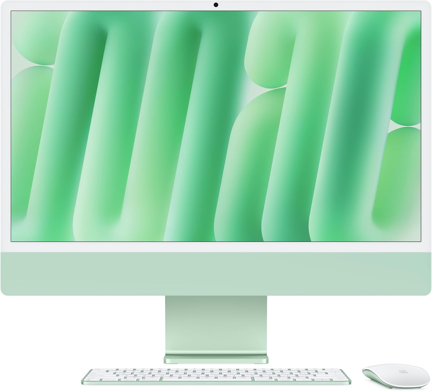 Apple 2024 iMac All-in-One Desktop Computer with M4 chip with 8-core CPU and 8-core GPU: Built for Apple Intelligence, 24-inch Retina Display, 16GB Unified Memory, 256GB SSD Storage; Green