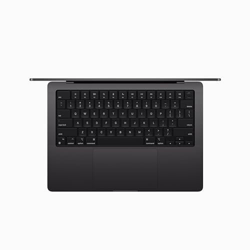 Apple 2023 MacBook Pro Laptop M3 Pro chip with 12‑core CPU, 18‑core GPU: 14.2-inch Liquid Retina XDR Display, 18GB Unified Memory, 1TB SSD Storage. Works with iPhone/iPad; Space Black